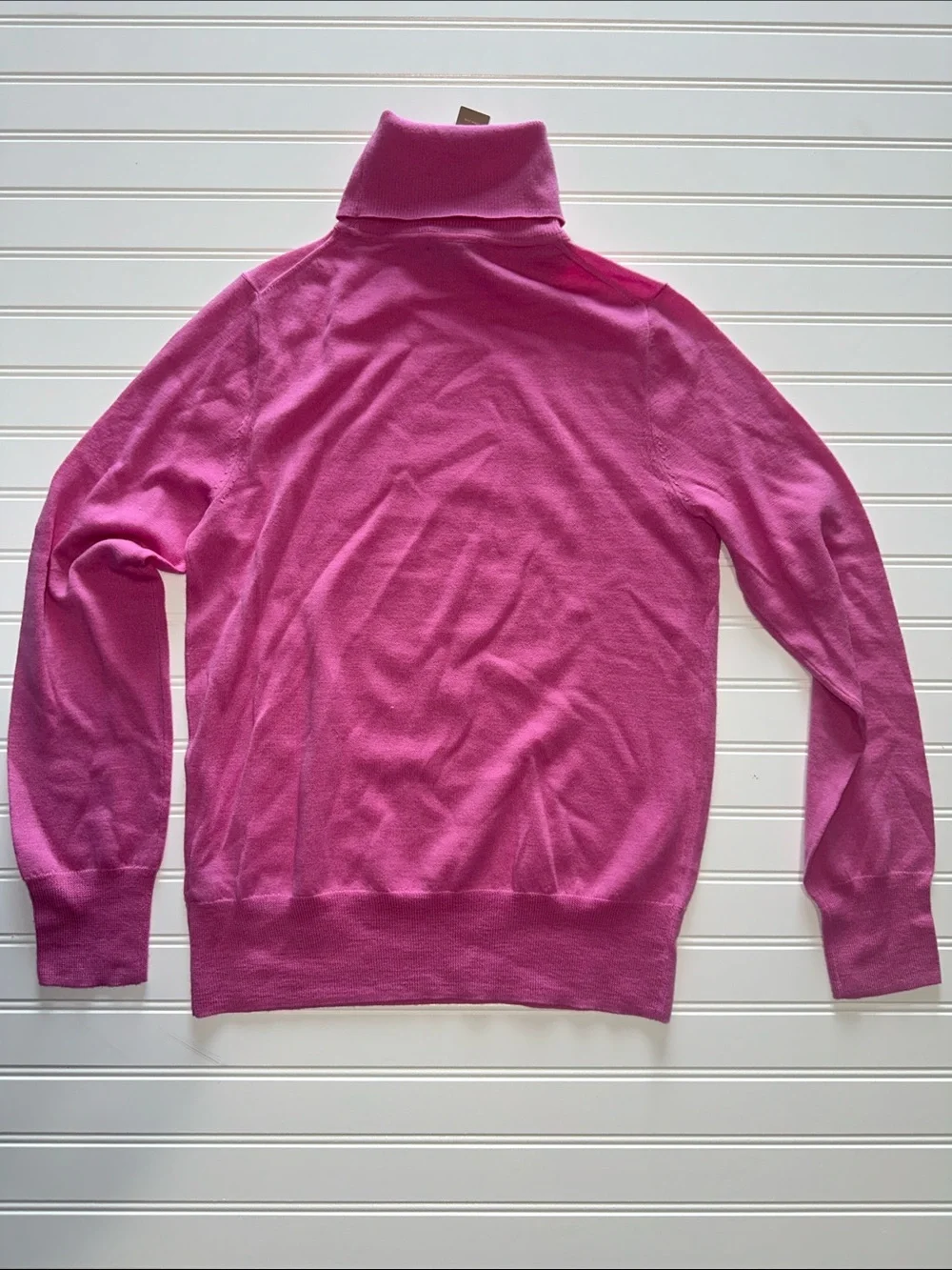 J.Crew 100% Merino Wool Turtleneck Sweater Pink NWT Women’s Medium
